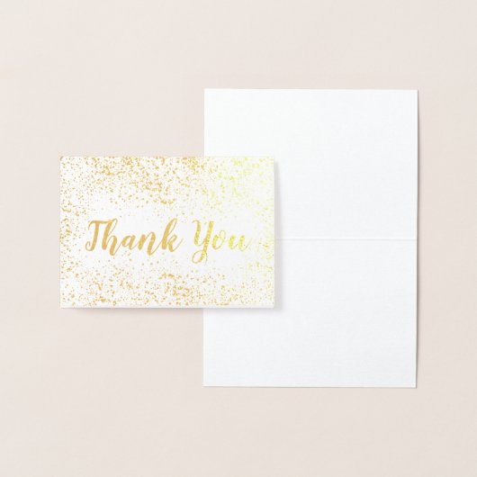 ゴールドフォイル紙吹雪ありがとう 箔カード (ディスプレー)