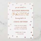 ゴールドフォイル紙吹雪バチェロレッテ 箔招待状 (正面)