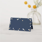 ゴールドフォイル紙吹雪ブライダルシャワー プレイスカード (裏面)