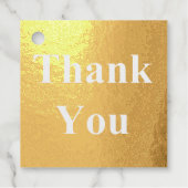 ゴールドフォイル結婚お礼カップル名を追加 フェイバータグ (正面)