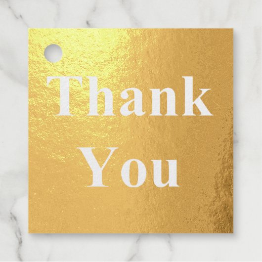 ゴールドフォイル結婚お礼カップル名を追加 フェイバータグ (正面)