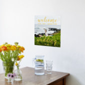 ゴールドフォイル結婚へようこそ 箔ポスター (レイダウン (キッチン))