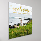 ゴールドフォイル結婚へようこそ 箔ポスター (レイダウン)