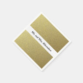 ゴールドフォイル結婚エフェクト スタンダードカクテルナプキン (角)