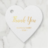 ゴールドフォイル結婚式の引き出物ギフトラベル フェイバータグ (正面)