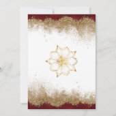 ゴールドフォイル結婚式招待状 招待状 (裏面)