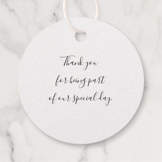 ゴールドフォイル結婚50周年の名前ありがとう フェイバータグ (裏面)