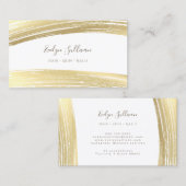 ゴールドフォイル絵を描スストローク 名刺 (正面/裏面)