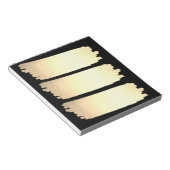 ゴールドフォイル絵を描リスト金ゴールドルックスウォッチ ノートパッド (アングル)