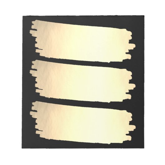 ゴールドフォイル絵を描リスト金ゴールドルックスウォッチ ノートパッド (正面)