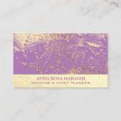 *~*ゴールドフォイル美しいウェディングプランナー エレガント 名刺 (正面)