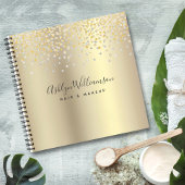 ゴールドフォイル美容師メイクアップアーティストグラムラグジュアリー ノートブック