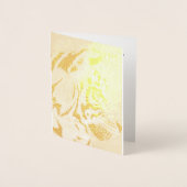 ゴールドフォイル考えカードタイガーのカスタム文字 箔カード (正面)