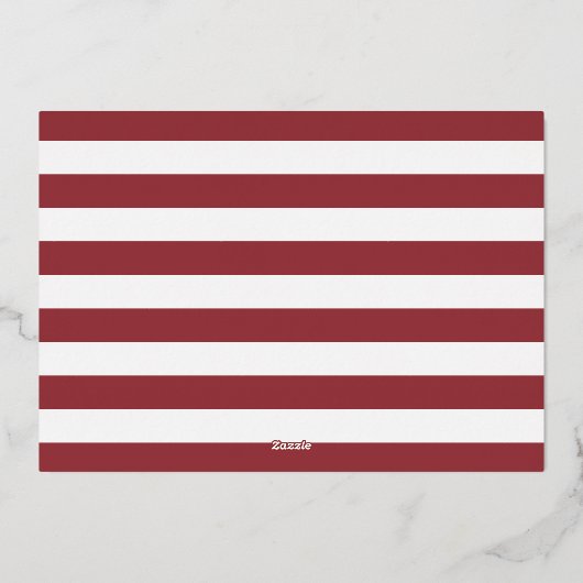 ゴールドフォイル航海のロブスターリハーサルディナー 箔招待状 (裏面)