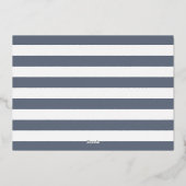 ゴールドフォイル航海のロブスターリハーサルディナー 箔招待状 (裏面)