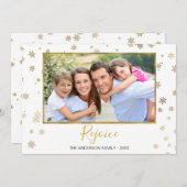 ゴールドフォイル雪片レジョイス写真カード シーズンカード (正面/裏面)