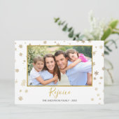 ゴールドフォイル雪片レジョイス写真カード シーズンカード (スタンド正面)