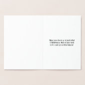 ゴールドフォイル「おばあちゃんにメリークリスマス」カード 箔カード (内部)