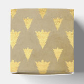 ゴールドフォイル&クラフト紙素朴クリスマスツリー フェイバーボックス (上部)