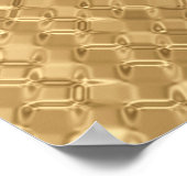 ゴールドフォイル、グリッターシームレスなテクスチャ。 ポスター (角)