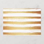 ゴールドフォイル&グリーンパームリーフビーチ結婚式 アドバイスカード (裏面)