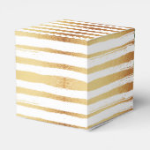 ゴールドフォイル&グリーンパームリーフビーチ結婚式 フェイバーボックス (裏面サイド)