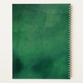 ゴールドフォイル&グリーンパームリーフビーチ結婚式 プランナー手帳 (裏面)