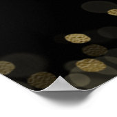 ゴールドフォイル スイート16 バルーン フォトプロップ ブラック ポスター (角)