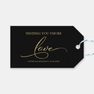 ゴールドフォイル スクリプト S'more Love ファバータグ ギフトタグ
