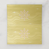 ゴールドフォイル、ダイヤモンドバラ金ゴールド雪片 プレイスカード (内部開封)