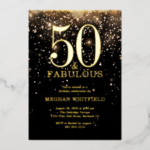 ゴールドフォイル ファブリカス50歳の誕生日パーティー