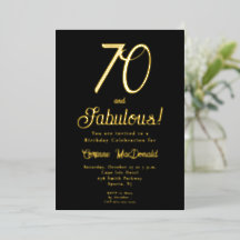 ゴールドフォイル ブラック 70歳の誕生日おめでとう パーティー