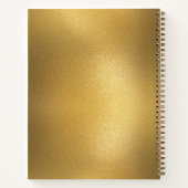 ゴールドフォイル&金ゴールドウィスクベーカリーベーキング用具 ノートブック (裏面)