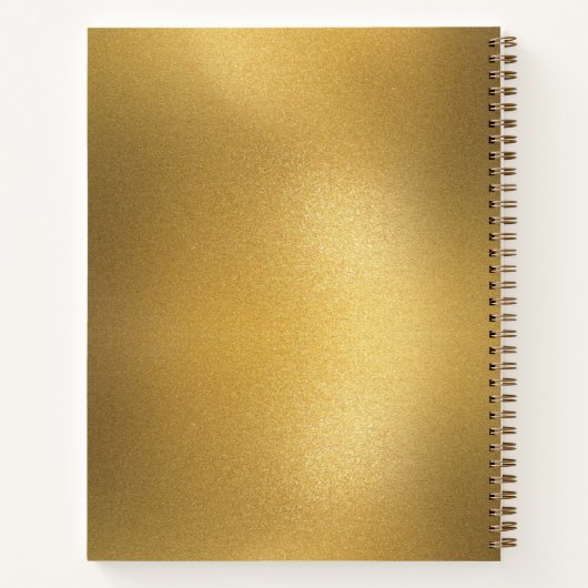 ゴールドフォイル&金ゴールドウィスクベーカリーベーキング用具 ノートブック (裏面)