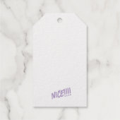 ゴールドフォイル「NICE!!!!」 ギフトタグ (裏面)