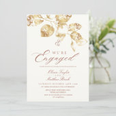 ゴールドフォトエンゲージメントパーティー 招待状 (スタンド正面)