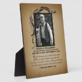 ゴールドフォトメモリアルプレート フォトプラーク (側面)