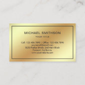 ゴールドフォフェイクイルホームアイコンエ実在ステートエージェント 名刺 (裏面)