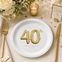 ゴールドフォーティー40歳の誕生日バルーンパーティー