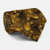 ゴールドフラクタルマンデルブロ ネクタイ (ロール)