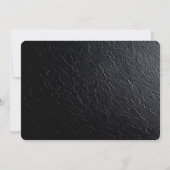 ゴールドフラワーモチーフの装飾 セーブ・ザ・デート (裏面)