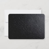 ゴールドフラワーモチーフRSVPカード 出欠カード (裏面)