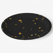 ゴールドフレーク ブラック ペーパープレート (アングル)