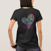 ゴールドブルーのエレガンス Tシャツ (裏面)