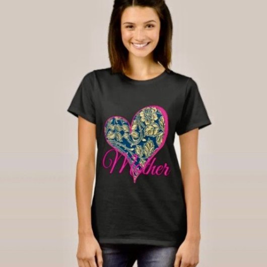 ゴールドブルーのエレガンス Tシャツ