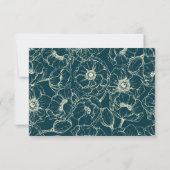 ゴールドブルーム ウェディング レスポンス カード (裏面)