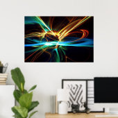 ゴールドブルー ポスター (ホームオフィス)