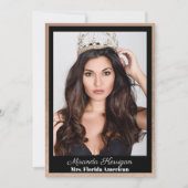 ゴールドブロンズパージェントサインカード 招待状 (正面)