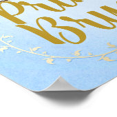 ゴールドプリンセスの馬車 ブルーストーリーブック 個人名入れ ポスター (角)