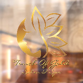 ゴールドヘアサロン&スパ事業フロントをカスタマイズする ウィンドウサイン (シート2)